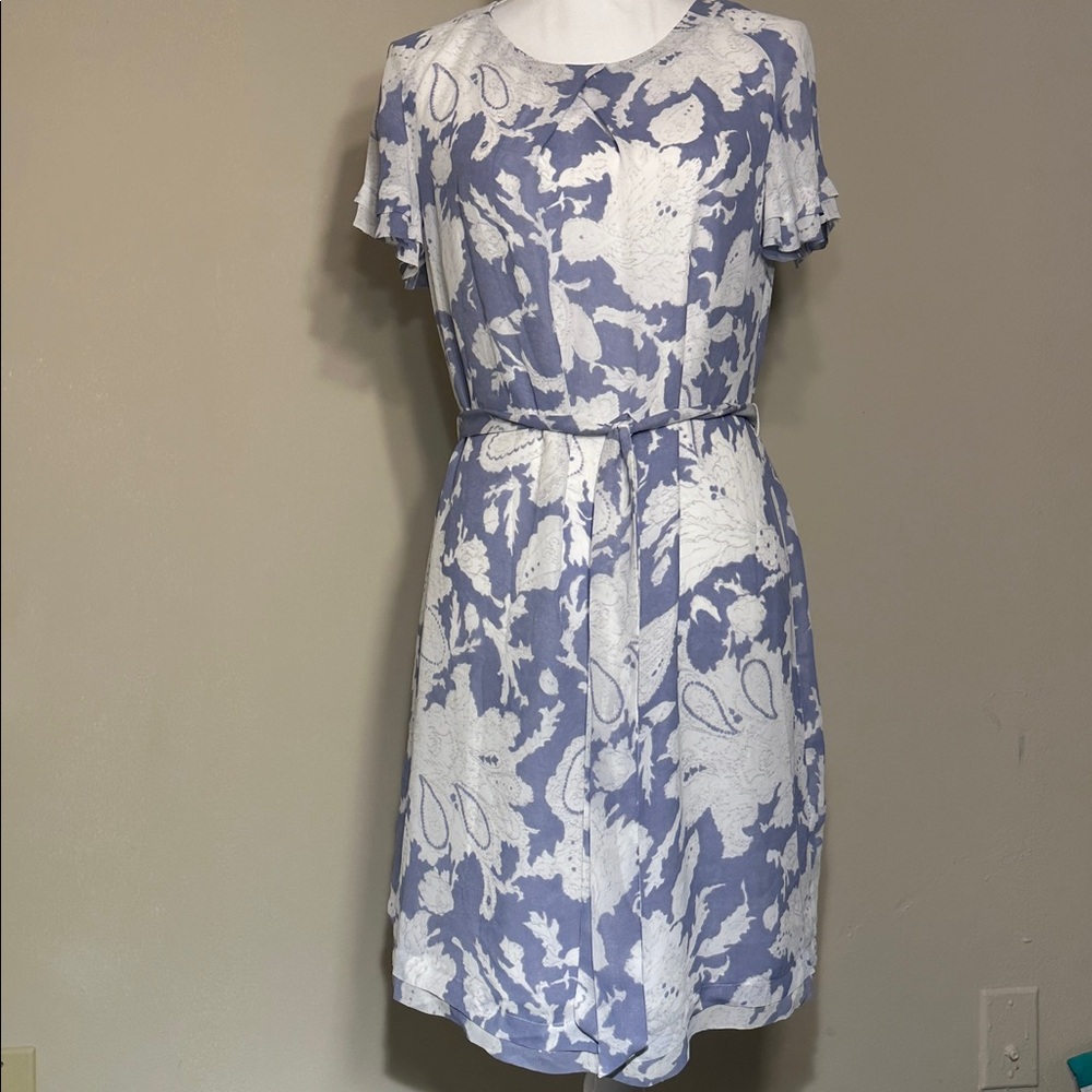 Banana Republic Lilac and White Patterned Dress